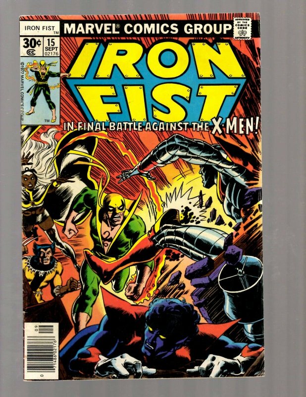 Iron Fist # 15 FN/VF Marvel Comic Book Luke Cage Power Man Defenders  RB8