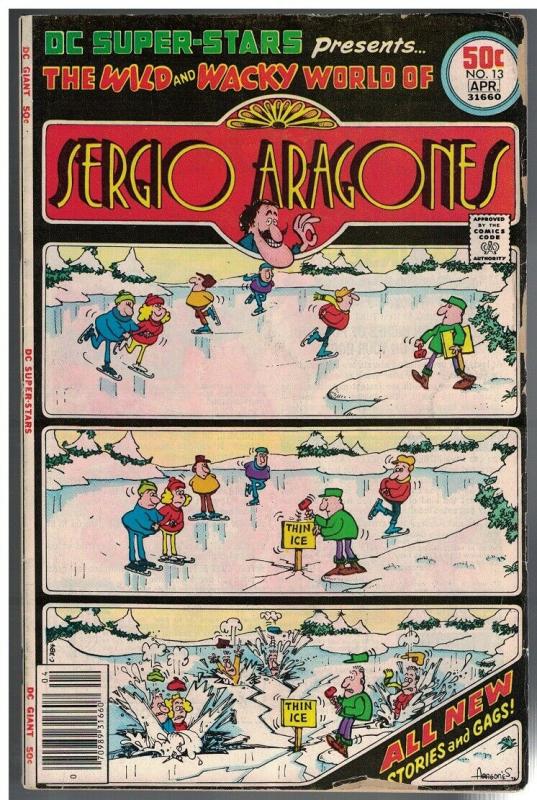 DC SUPER STARS 13 G-VG April 1977 Sergio Aragones