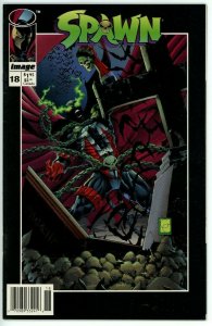 Spawn #18 (1992) - 8.5 VF+ *Reflections Part 3/Redeemer* Newsstand