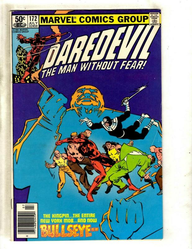 Daredevil # 172 VF- Marvel Comic Book Elektra Bullseye Frank Miller NP9