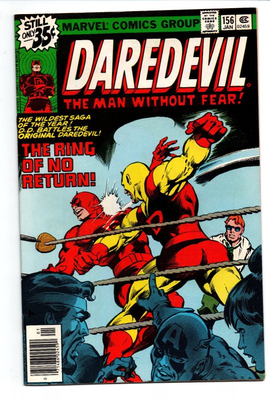 Daredevil #156 newsstand - Black Widow - 1979 - (-NM) 