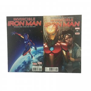 Invincible Iron Man #2 & #4 Lot Set Riri Williams Ironheart 2017 Disney+ MCU