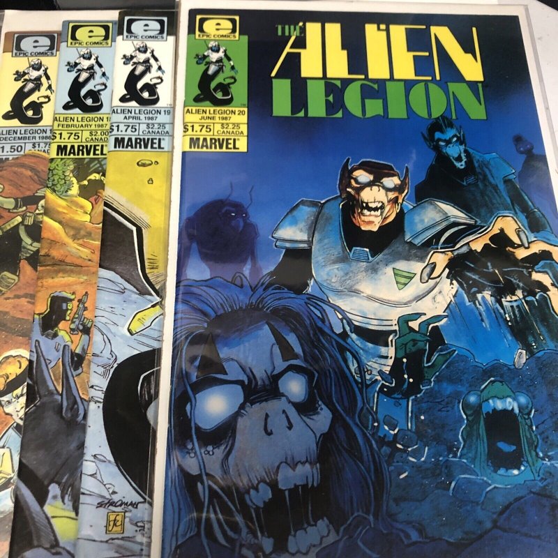 The Alien Legion (1985) Set # 1-20 • Marvel Universe • Epic Comics• Complete Set
