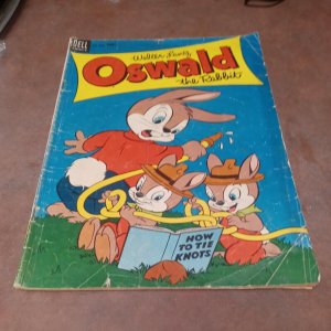 OSWALD the RABBIT 'WALTER LANTZ' CARTOON ANIMAL FOUR COLOR #549 1954 DELL comics