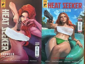 Heat Seeker Exposed #1 naughty cover variants (2024) LOT 2 issues