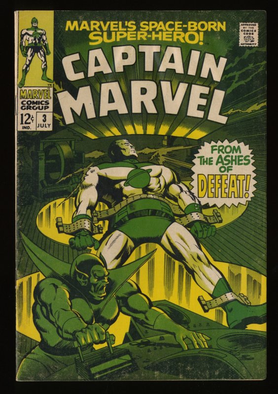 Captain Marvel (1968) #3 VG/FN 5.0 Comic