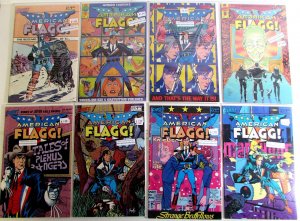 American Flagg! Lot 8 #7, 9, 10, 17, 18, 19, 20, 2nd 12 1984 First Comics