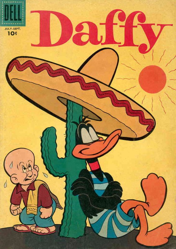 Daffy #10 FAIR ; Dell | low grade comic July 1957 Daffy Duck