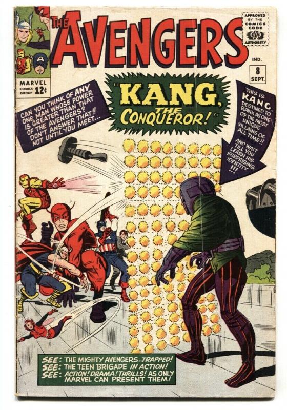 Avengers #8 Marvel comic book First appearance Kang 1964 Silver-age