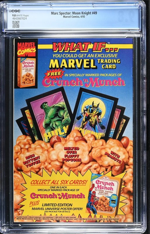 Marc Spector: Moon Knight #49 (4/93) Graded CGC 9.8