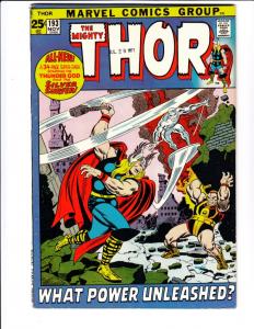 Thor, the Mighty #193 (Nov-71) FN/VF Mid-High-Grade Thor