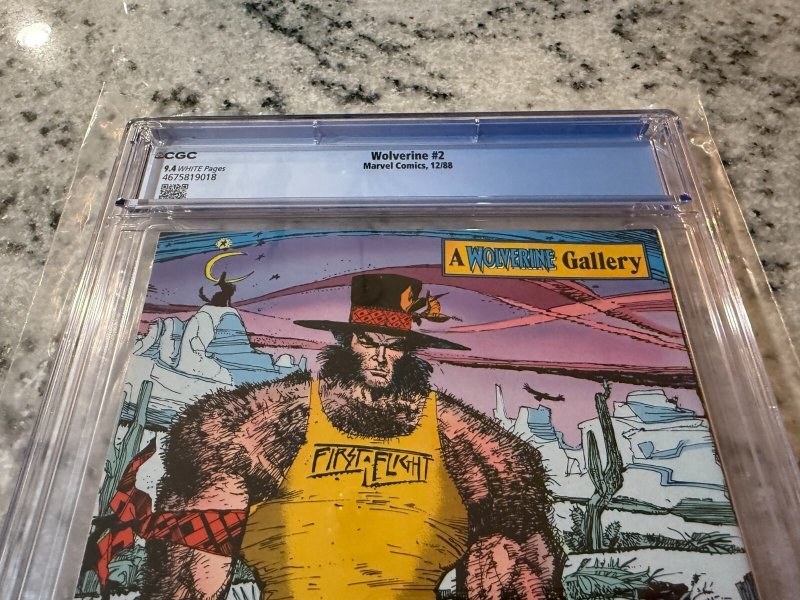 Wolverine # 2 CGC Graded 9.4 Marvel Comic Book 1988 Chris Claremont JH23