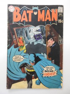 Batman #217 (1969) VG- Condition moisture stain