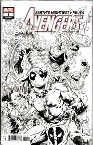 Avengers #1 Land Sketch Cover (2018) The Avengers