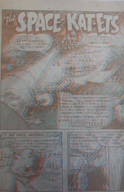 Space Kat-Ets #1 (1953)one shot 3-D space comic..No !no glasses.