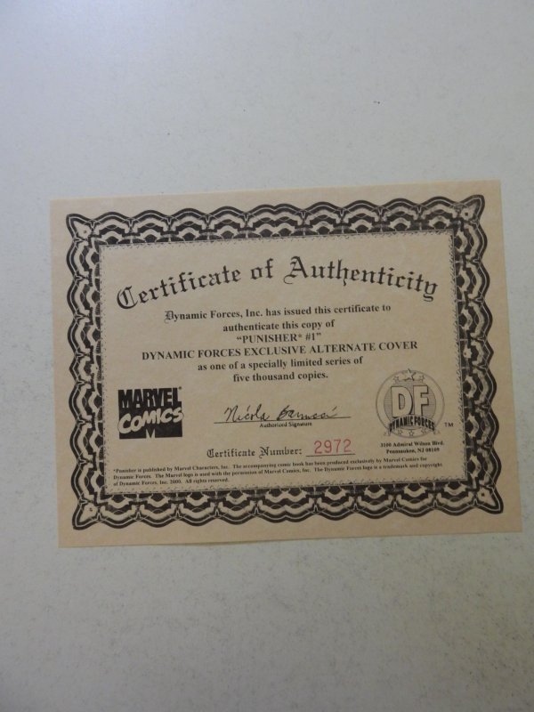 The Punisher #1 Dynamic Forces Cover (2000) # 2972/5000 see description