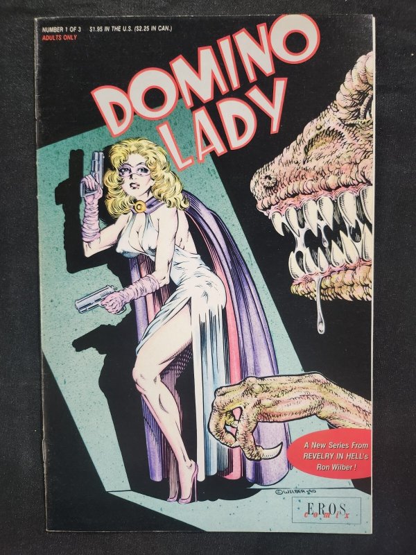 Domino Lady 3PC #1-3 - Ron Wilber Art/Adult, Hard to Find Complete (9/9.2) 1990