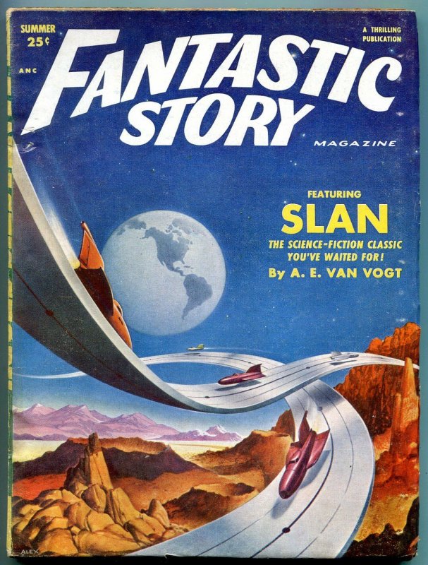 Fantastic Story Magazine Pulp Summer 1952- AE Van Vogt FN