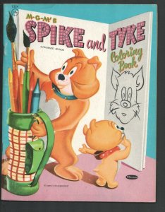 M-G-M's Spike and Tyke Coloring Book #1324 1957-Based on the cartoon series-U...