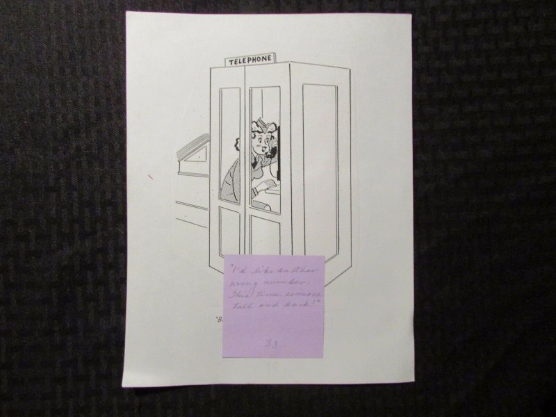 1950s? Military Cartoon STAT p.38 8.5x11 VG/FN 5.0 Female Soldier - Humorama?