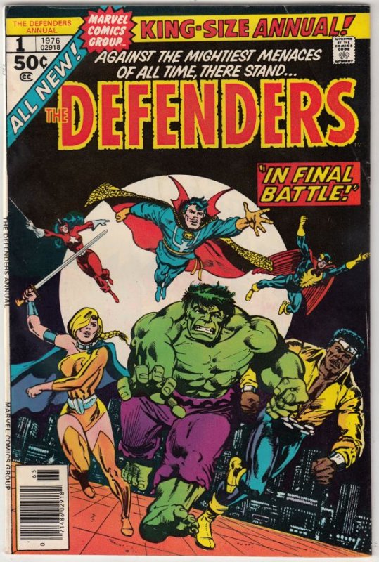 Defenders King-Size Annual, The #1 (Jan-76) FN/VF Mid-High-Grade Hulk, Dr. St...