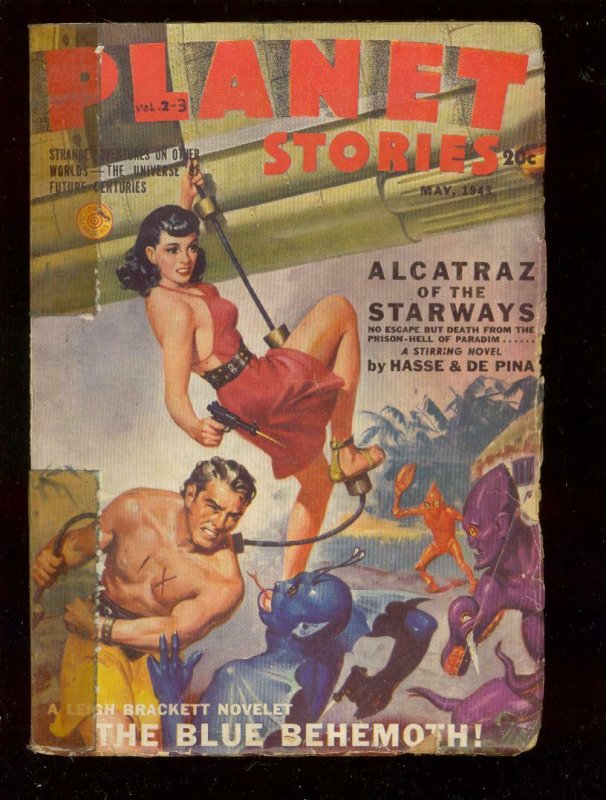 PLANET STORIES-MAY 1943-ROZEN-LUBBERS-HANNES BOK-PULP   G