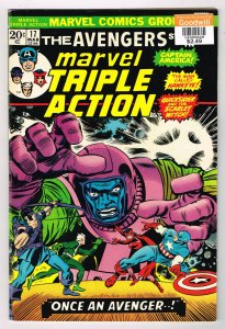 Marvel Triple Action #17 (1974)  Marvel Comics ( PRICE STICKER ON COVER )