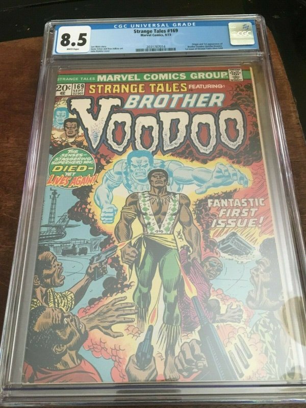 STRANGE TALES #169 - CGC 8.5 - MARVEL 1973 ORIGIN 1ST APP BROTHER VOODOO