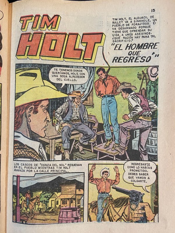 EPISODIOS OESTE SILVER AGE 1968 MEXICAN COMIC VG