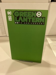 Green Lantern 80th Anniversary Special  Blank Variant  9.0 (our highest grade)