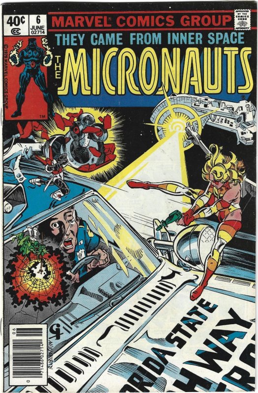 Micronauts #6 Newsstand Edition (1979)