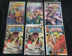 KA-ZAR THE SAVAGE 6PC (VF) SPIDER-MAN, ESCAPE FROM NEW YORK 1983-84