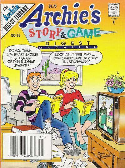 Archie's Story And Game Digest Magazine #35 (Newsstand) VF ; Archie | Jeopardy