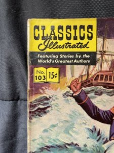 Classic Illustrated Men Against The Sea #103 (1953 Gilberton) 