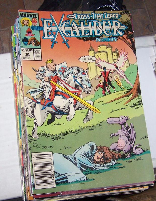 EXCALIBUR # 12  1989 MARVEL CROSS TIME CAPER PT 1 X MEN captain britain