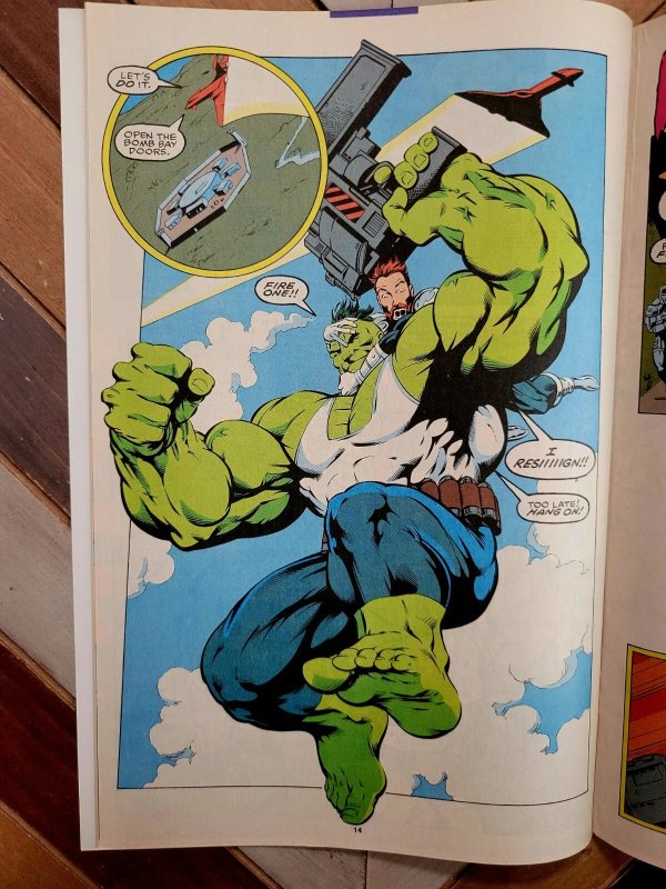 HULK #410 FN 6.0 (1993) Signed by writer Peter David ft Nick Fury & S.H.I.E.L.D.