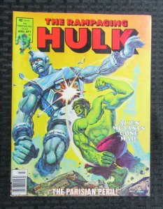 1977 RAMPAGING HULK Magazine #2 FN+ 6.5 vs X-Men / Fisherman Collection