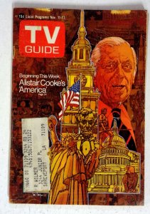 TV Guide 11/11/1972 Alistair Cooke's America VG