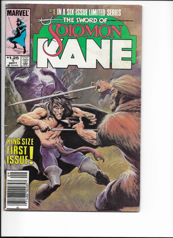 The Sword of Solomon Kane #1 Newsstand Edition (1985)
