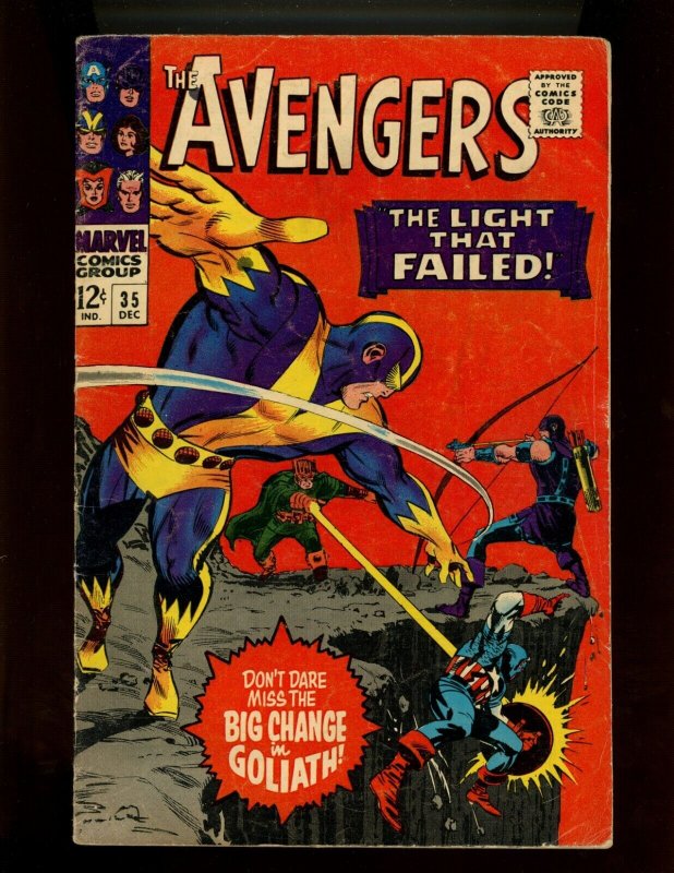 (1966) The Avengers #35 - SILVER AGE! THE LIGHT THAT FAILED! (3.5)