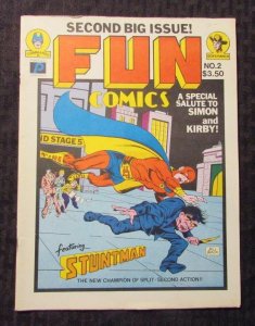 1981 FUN COMICS #2 FVF Joe Simon & Jack Kirby Tribute - Stuntman - Bill Black