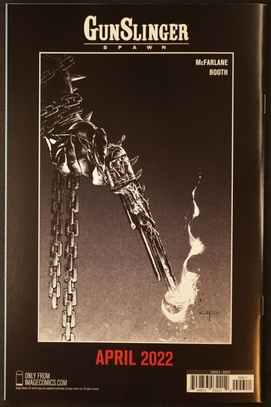 Gunslinger Spawn Issue #6 Comic Book. Todd McFarlane. Cover A. Image 2022