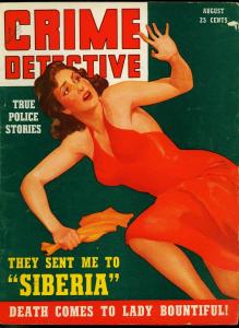 Crime Detective Magazine #9 August 1939- Spicy cover- Pulp True Crime VG