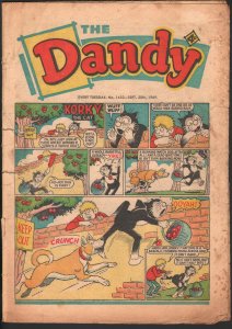 Dandy #1452 1969-D C Thompson-underground comix style-newspaper format-G