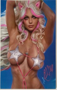 MISS MEOW #3 SHIKARII STAR BIKINI COSPLAY VIRGIN COVER SIGNED W/COA.