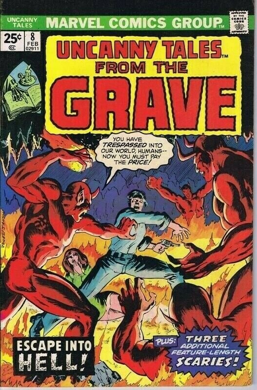 Uncanny Tales From the Grave #8 ORIGINAL Vintage 1975 Marvel Comics  