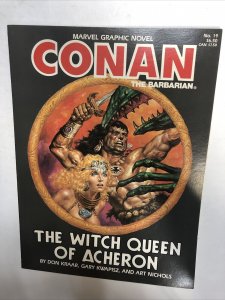 Marvel Graphic Novel (1985) Conan The Barbarian The Witch Queen Of Ach Don Kraar