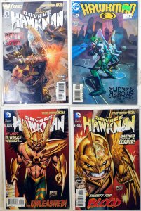 Hawkman Lot of 4 #5, Savage 3, 9, 10 (2012) DC Comics 1st Print Comic Books