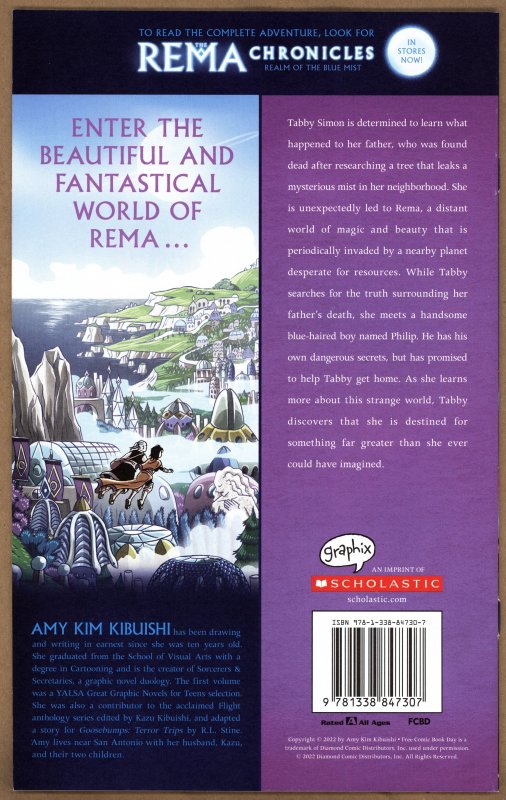 The Rema Chronicles FCBD 2022 Amy Kim Kibuishi Cover Comic Books
