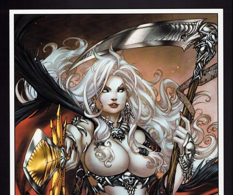 Lady Death: PIn-Ups #1 Conquest Edition 11 x 17 Art Print SIGNED w/COA